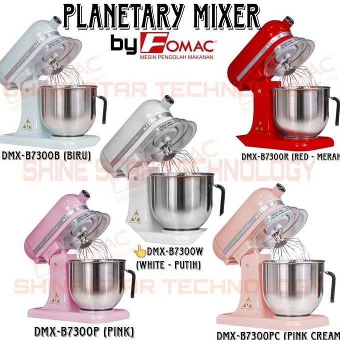 TERBARU - Fomac Planetary Mixer 7L with 11 speed DMX-B7300P , DMX-B7300W , DMX-B7300R , DMX-B7300B M