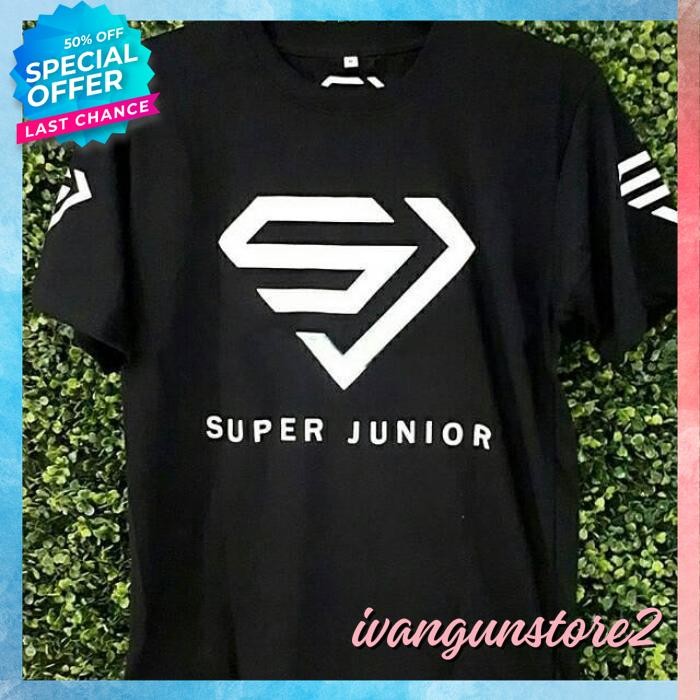 KAOS TSHIRT BAJU OBRAL MURAH COMBED 30S DISTRO SJ SUJU SUPER JUNIOR KPOP KOREA POLOS CUSTOM INDONESI