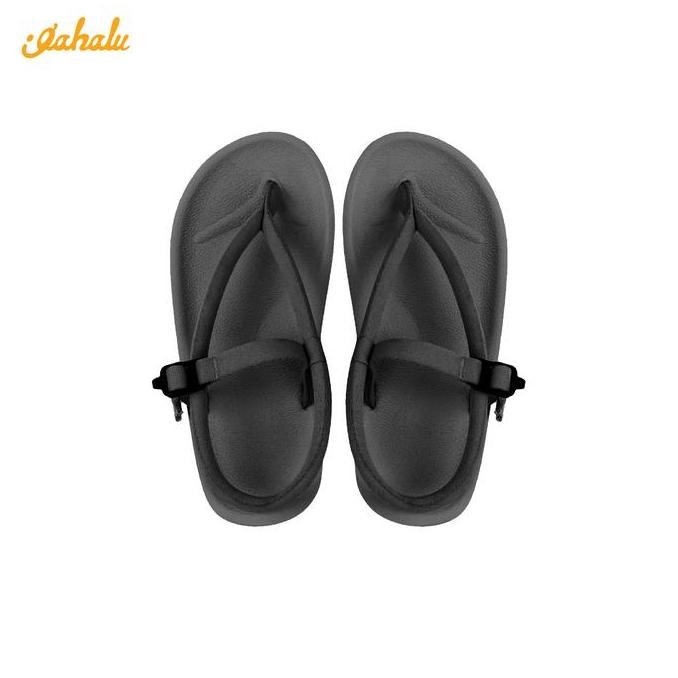 Sendal Gahalu Wakatobi Warna Merapi Charcoal