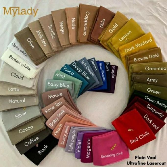 HIJAB JILBAB MY LADY LASER CUT POLOS ULTRAFINE [3]