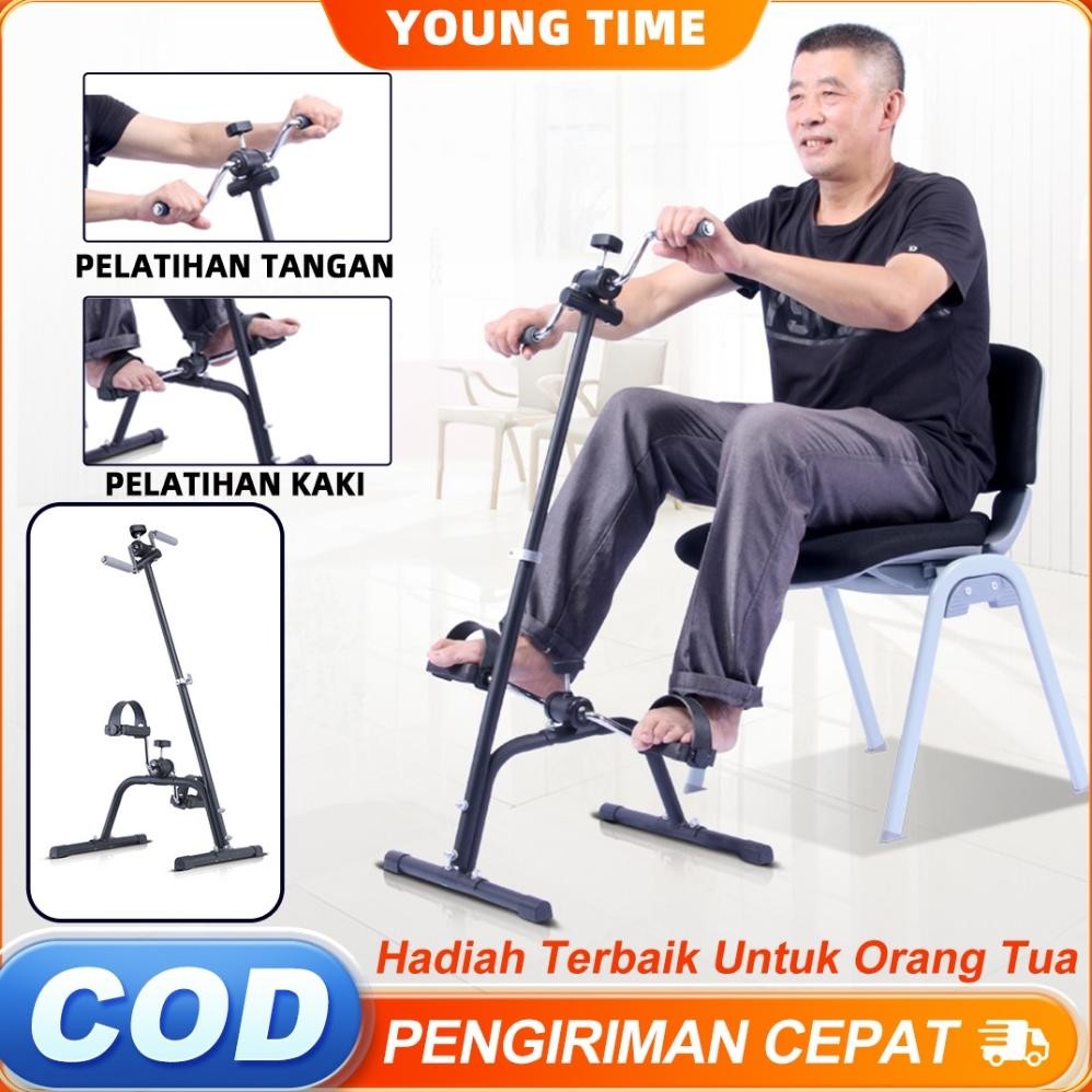 READY INSTANT Sepeda Statis-Olahraga Gym Fitness / Terapi Kaki dan Tangan Penderita Stroke Peralatan