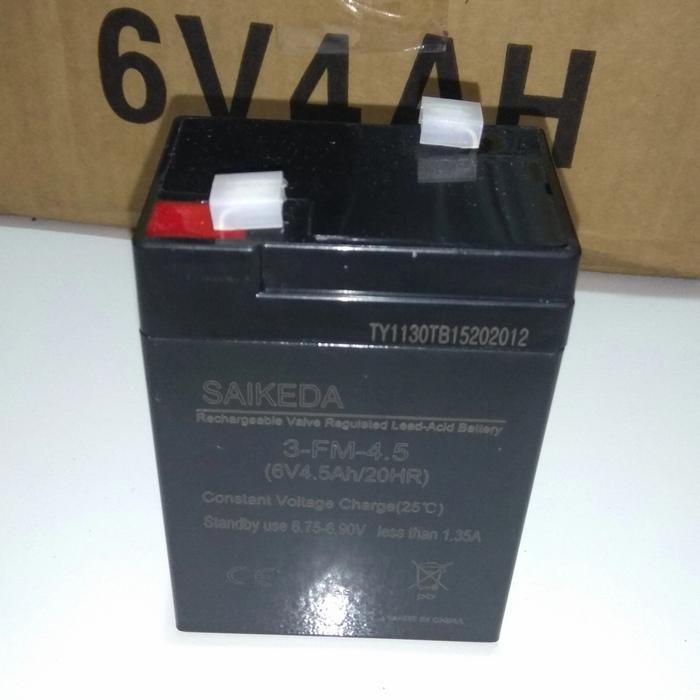 Aki kering 6V 4.5Ah accu aki emergency 6Volt