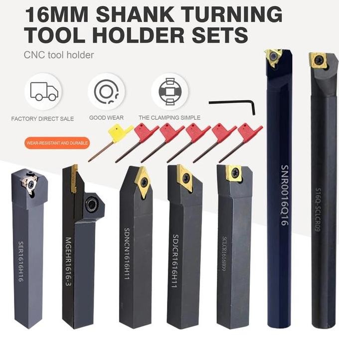 TERBARU Holder 1616 set holder bubut 1616 7set holder bubut 1616 PROMO