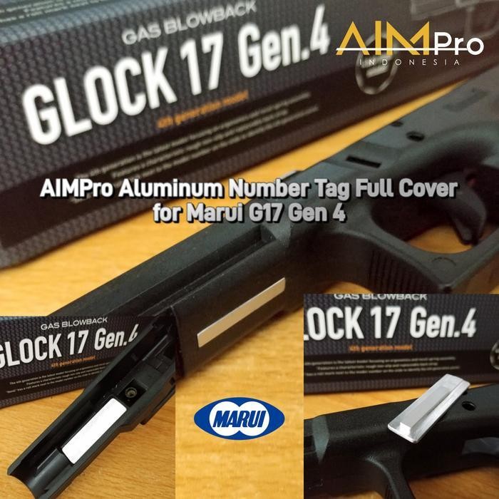 AIMPro Aluminum Number Tag Full Cover for Marui / TM G17 Gen 4