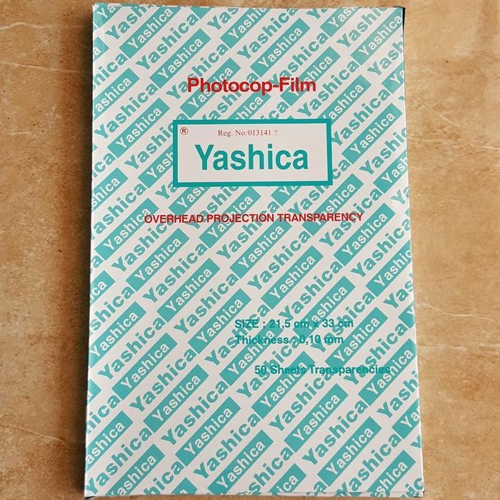 PHOTOCOPI FILM TRANSPARANSI OHP YASHICA
