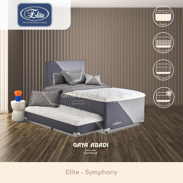 Springbed Elite 2 In1 Symphony Latex / Kasur Sorong Elite 2In1 Symphony Latex - Elite Springbed New 