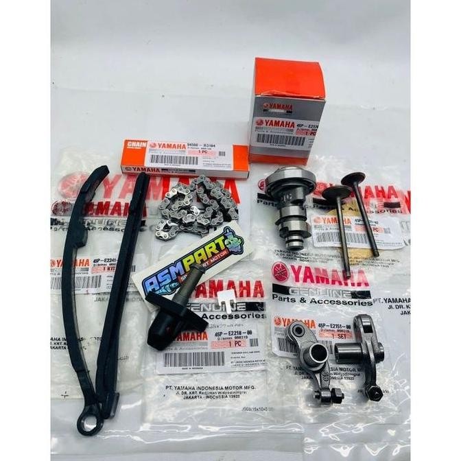 45P YAMAHA BYSON PAKET NOKEN AS, PLATUK KLEP, KLEP SET, RANTAI KETENG,TONJOKAN KETENG YAMAHA BYSON O