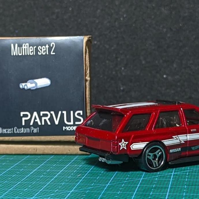 $$$$] Parvus Models 1 64 Muffler Set 2 Knalpot Custom Hot Wheels Tomica