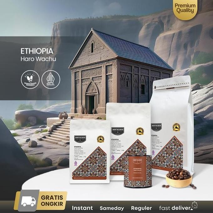 Northsider Kopi Arabika Ethiopia Guji Haro Wachu Uraga Anaerobic Natural Coffee