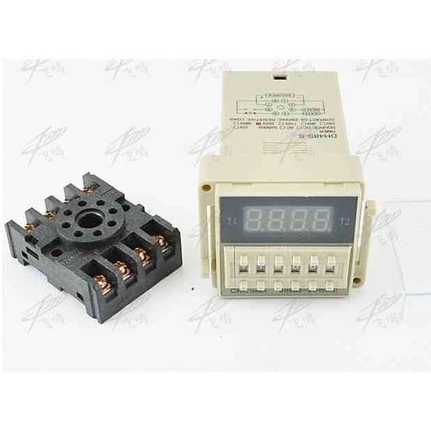 :::::::] Omron DH48S-S Digital Timer Precision Delay Time Relay Twin Counter