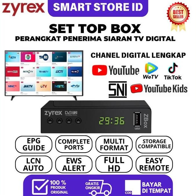 Ready Stb Tv Digital Termurah Dvb-T2 Decoder Receiver Set Top Box Tv Premium Support Semua Tv