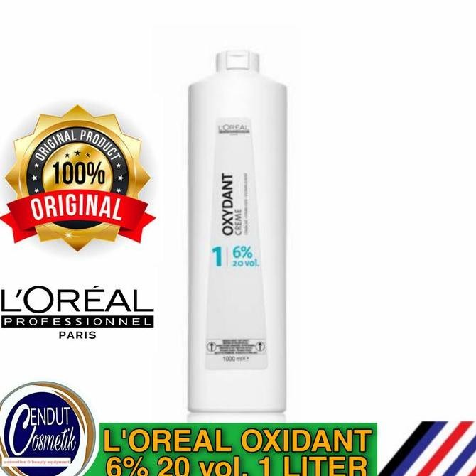 L'OREAL OXYDANT 1L, 6% | 20 VOL, CAMPURAN CAT RAMBUT / BLEACHING Peroxide Pewarna Cairan