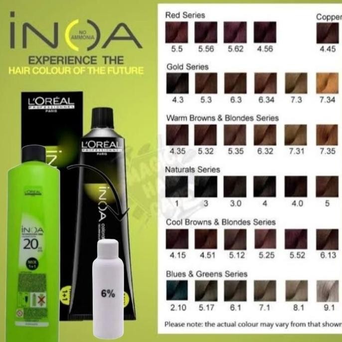 Cat rambut loreal inoa / Loreal inoa / Pewarna rambut inoa