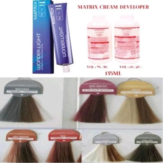 cat rambut matrix wonder light / matrix wonder light pewarna rambut