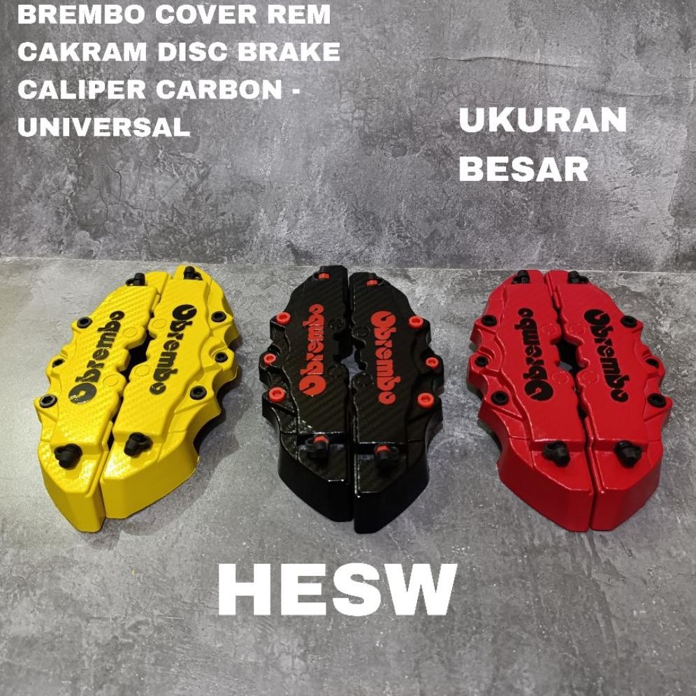 Cover Rem Disc Brake Cover Caliper Universal Medium Ukuran 24 CM Bisa Semua Merek Mobil