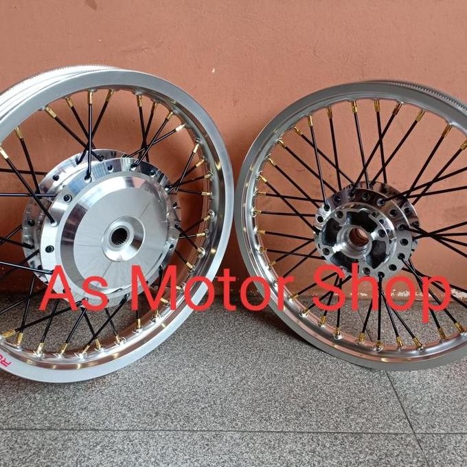 Sepaket Velg Rossi 140-160 Ring 14 Tromol Jari Untuk Motor Matic Honda