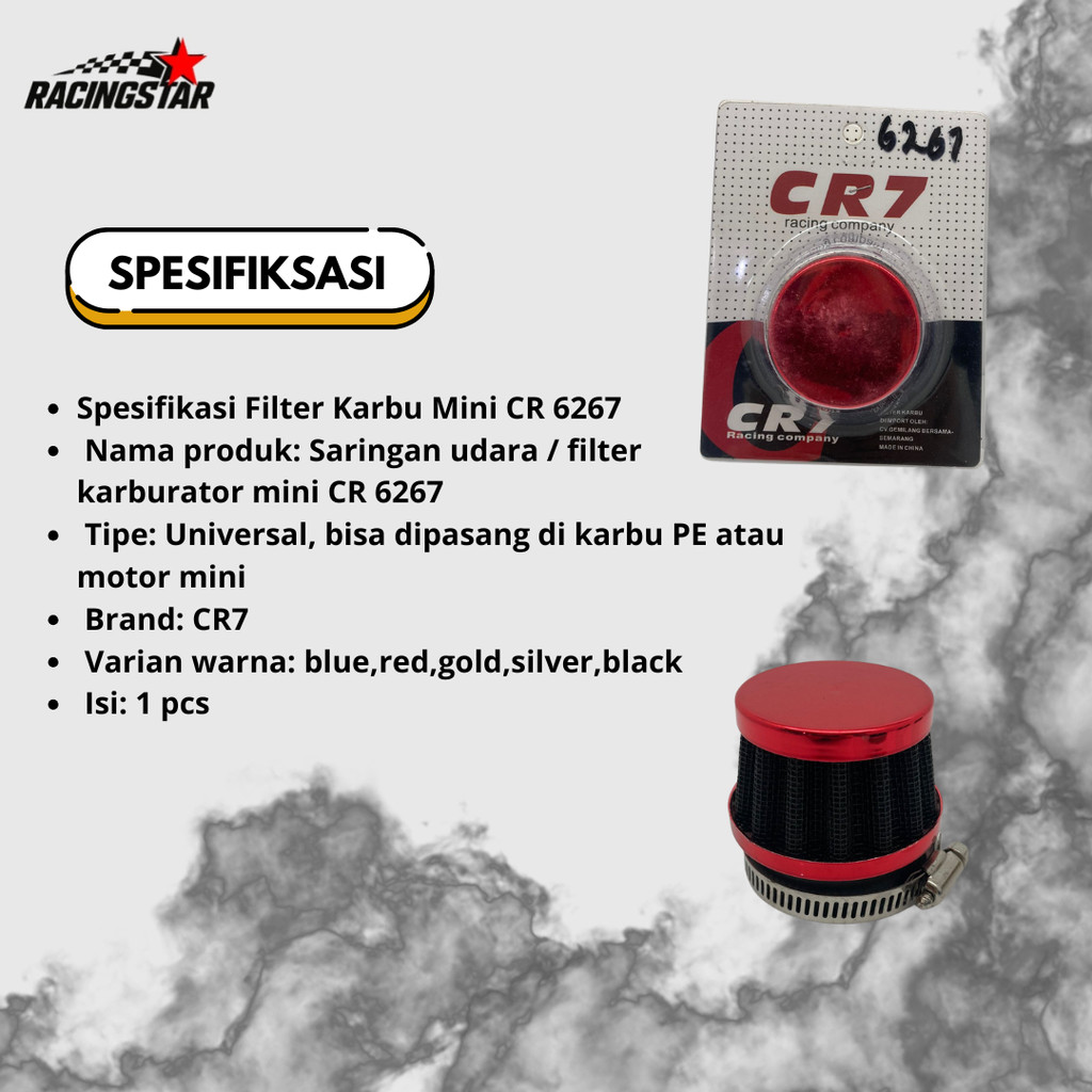 Saringan Udara Karbu Filter Carbu Mini  CR 6267