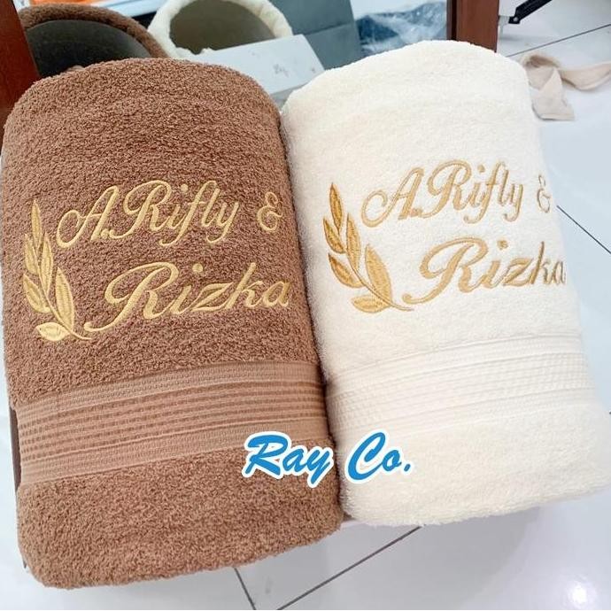Ray Co - Handuk Couple Bordir Nama PLUS BOX