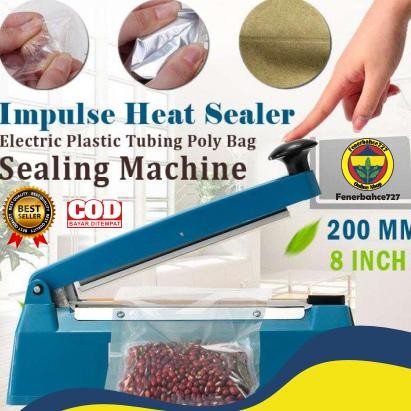 Impulse Sealer 20 Cm - Alat Perekat Plastik 200 Mm Press Kemasan Makanan Mini Murah