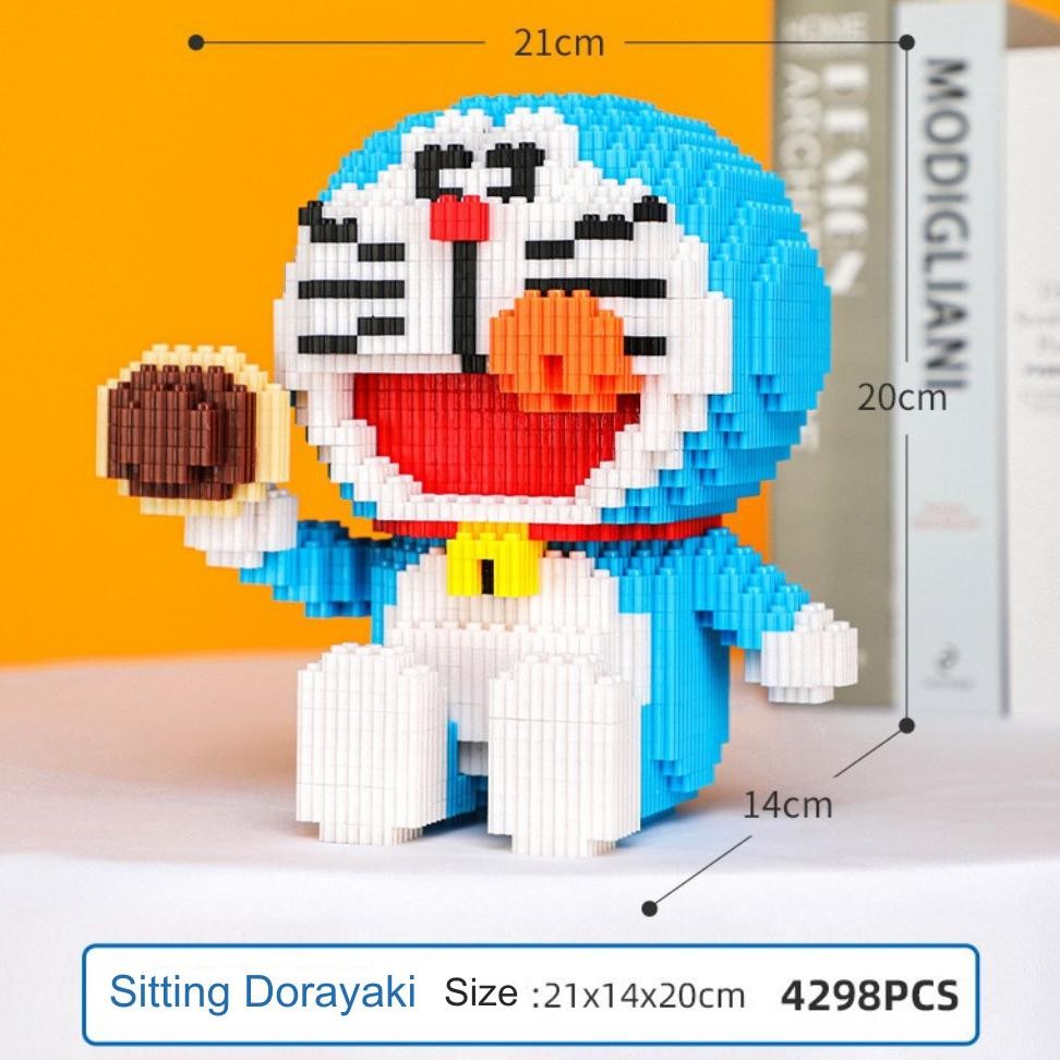 Mainan Nano Blo Doraemon Dorayaki 8807 Medium S Edukasi Mainan Balok Susun Kter Animasi Lucu