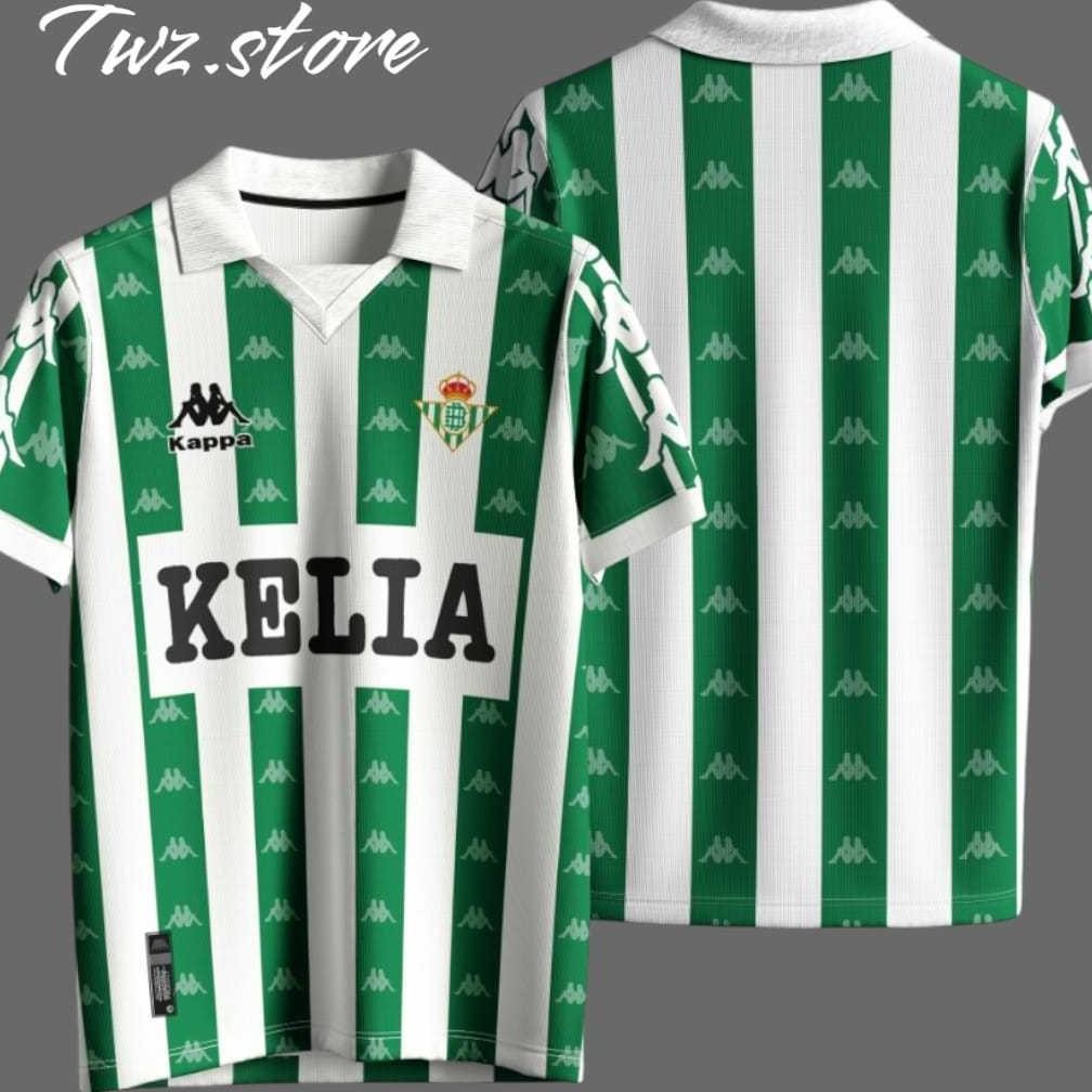 TWZ - JERSEY REAL BETIS RETRO JERSEY VINTAGE REAL BETIS FREE NAME AND BACK NUMBER