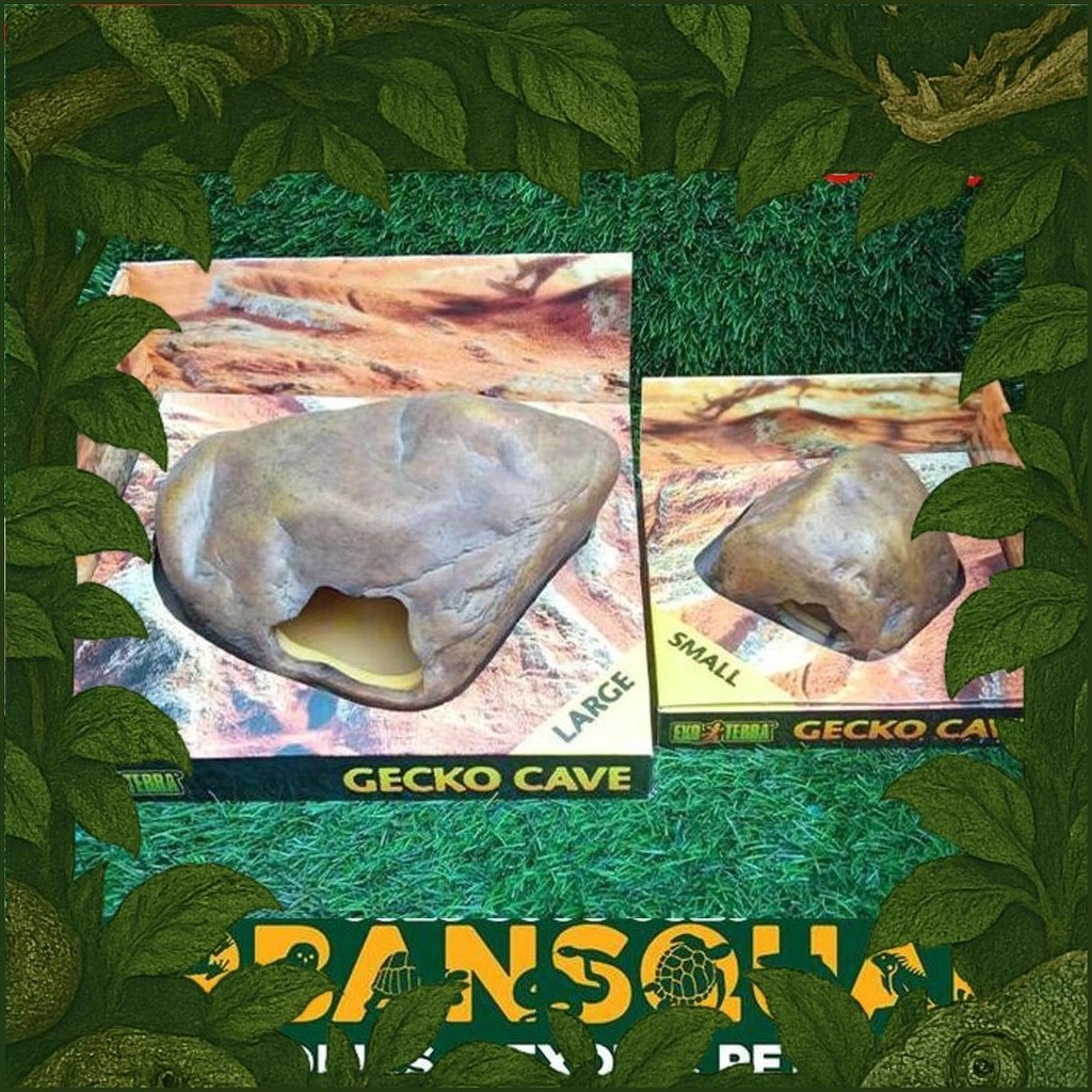 Exoterra Gecko Cave Hiding Cave Gecko Kadal Panana Croc Skink