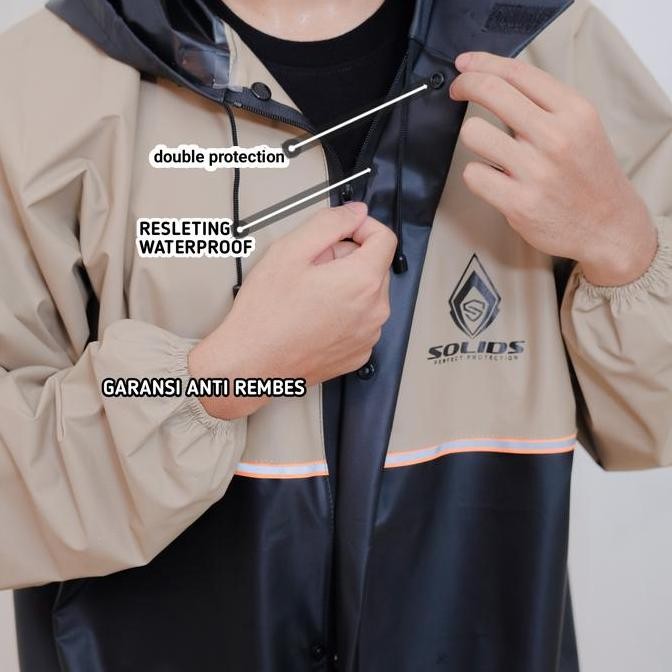 Jas Hujan Mantel Motor Garansi Anti Rembes Press Sealer