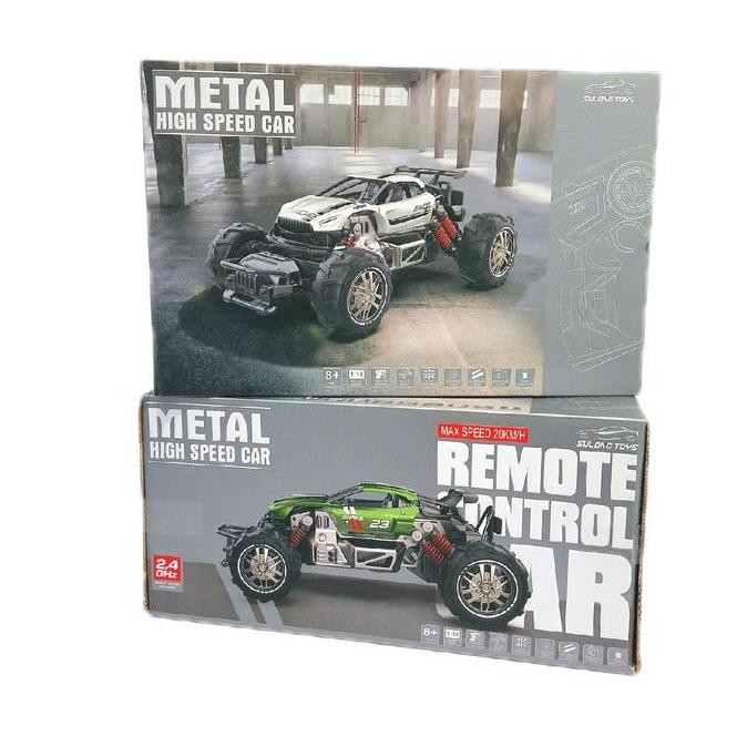 [Capt] Mainan Anak Rc Mobil Off Road Bahan Metal ~ Rc Metal High Speed Balap Ban