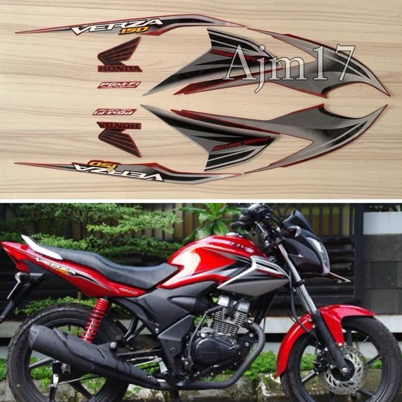 STIKER STRIPING MOTOR VERZA 2013 MERAH