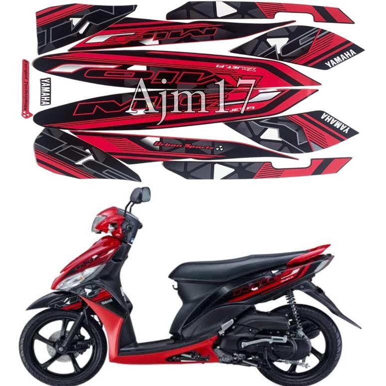 Stiker Striping MIO J 2014 Merah