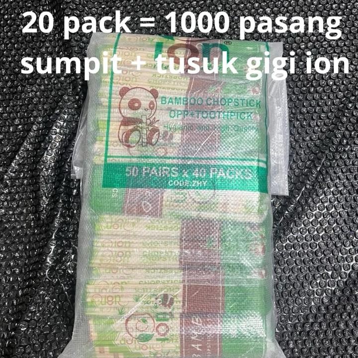 Sumpit Ion Tusuk Gi 20 Pa 1 Pasang Sumpit Ion Sumpit Ion 20 Pa Sumpit Kayu