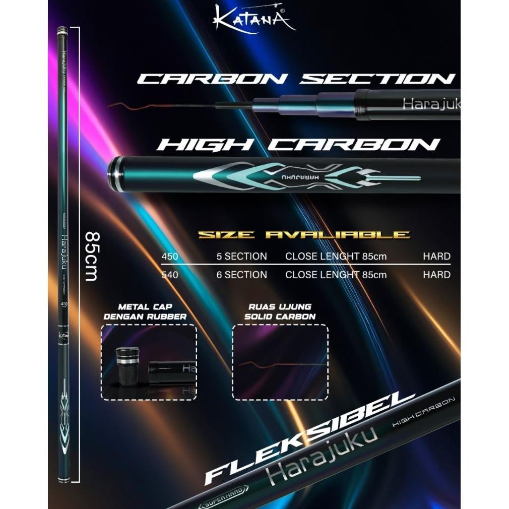 Best Joran tegek katana harajuku 210 - 540 hard action