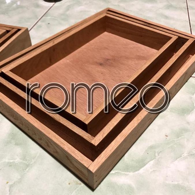 Kotak Seserahan Kayu Kotak Style Rustic Dengan Tutup Mika Kayu Jati Belanda