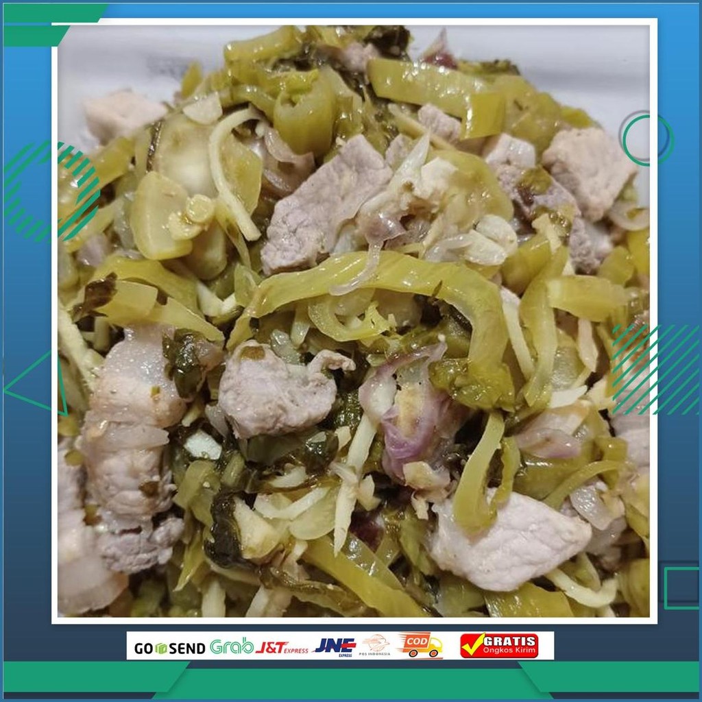 Masakan Rumahan Samcan Cah Jahe Hamchoi Sayur Asin Cah Daging Babi Gosend