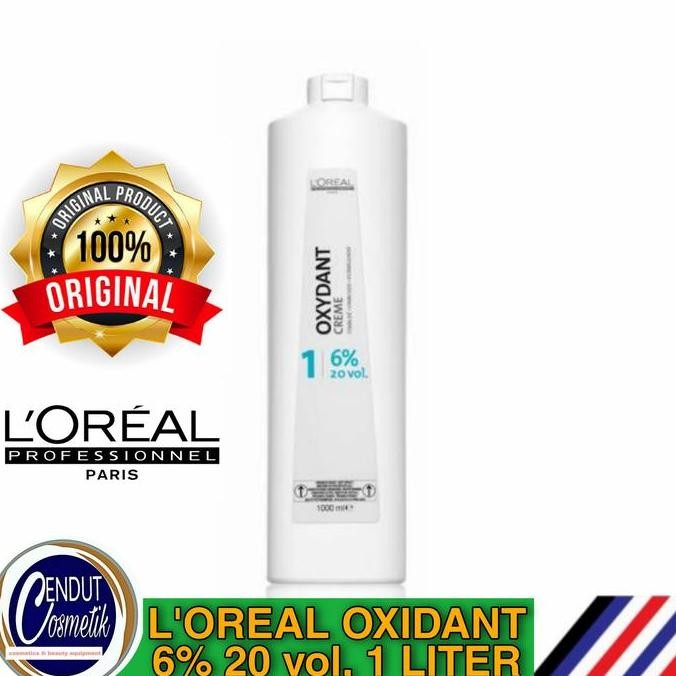 L'OREAL OXYDANT 1L, 6% | 20 VOL, CAMPURAN CAT RAMBUT / BLEACHING Peroxide Pewarna Cairan