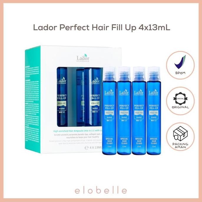 Lador Perfect Hair Fill Up 4x13mL (Lador Hair Mask) / Perfect Hair Fill up lador / Hair mask lador