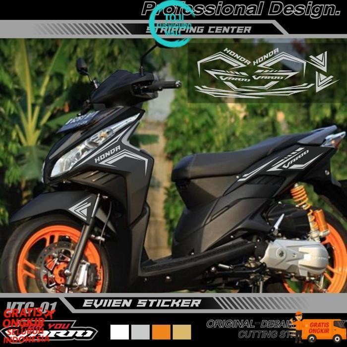 New Vtc-01 Striping Sticker Vario Techno 110 Cbs Old Striping Cutting Sticker Sale