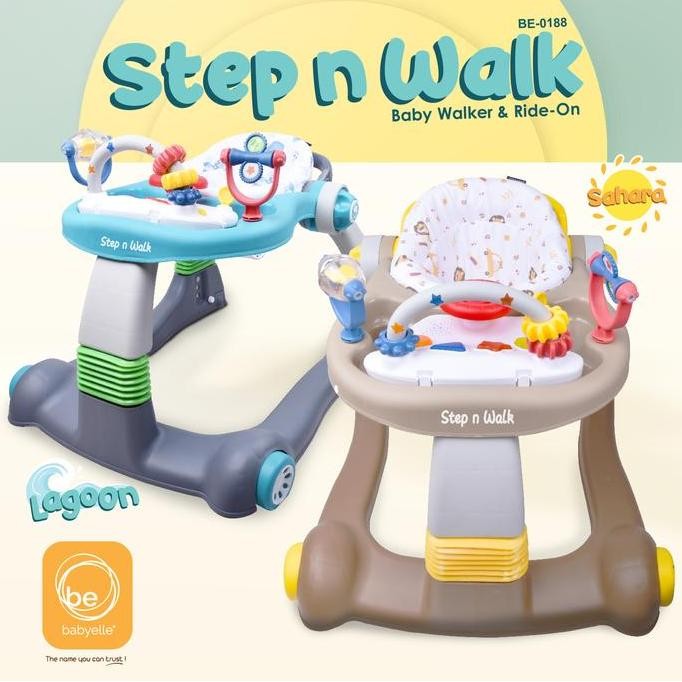 Babyelle - 2 In 1 Walker Dengan Roda Untuk Anak-Anak