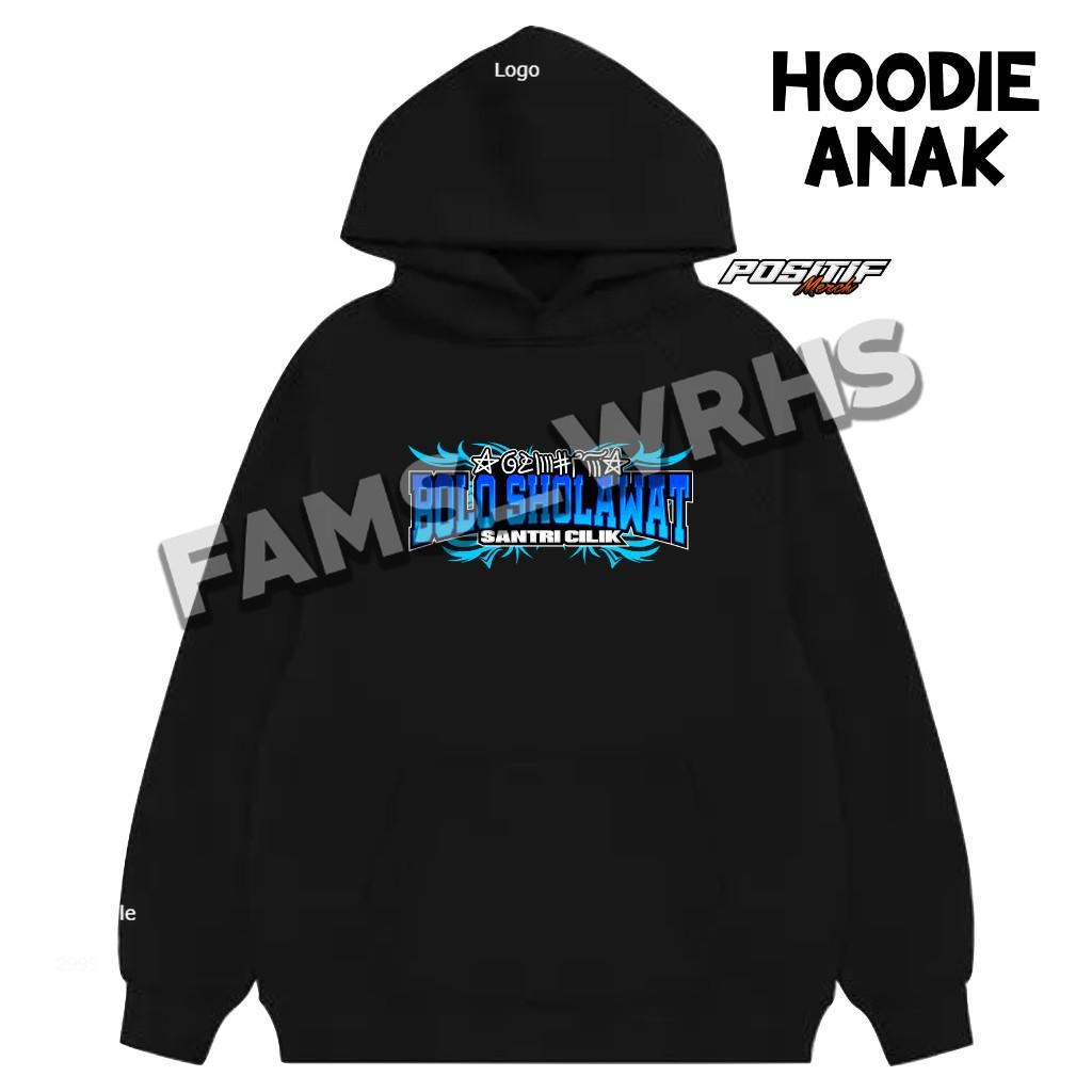 Hoodie Jaket Anak Fleece Bolo Sholawat Syekhermania Mafia Sholawat