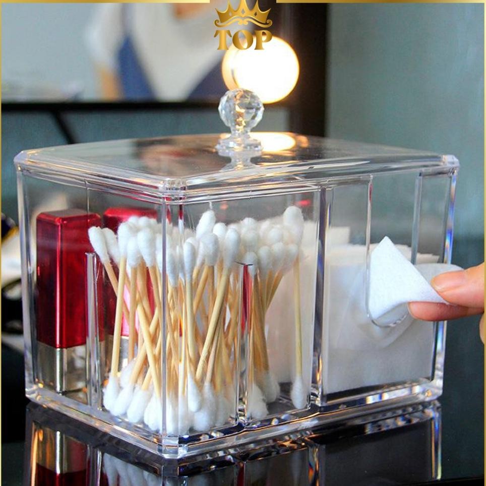 Arcturian Rak Acrylic Kapas Rak Tempat Kapas Rak Kapas Acrylic Rak Meja Top2024