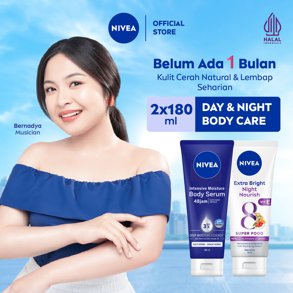 NIVEA Body Serum Extra White Day & Night - Intensive Moisture + Night Nourish