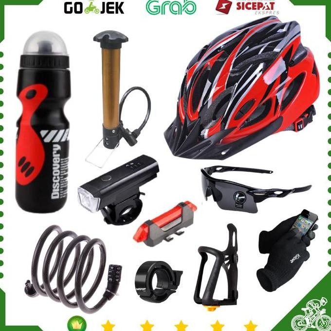 Paket Lengkap Helm Sepeda Murah IQB