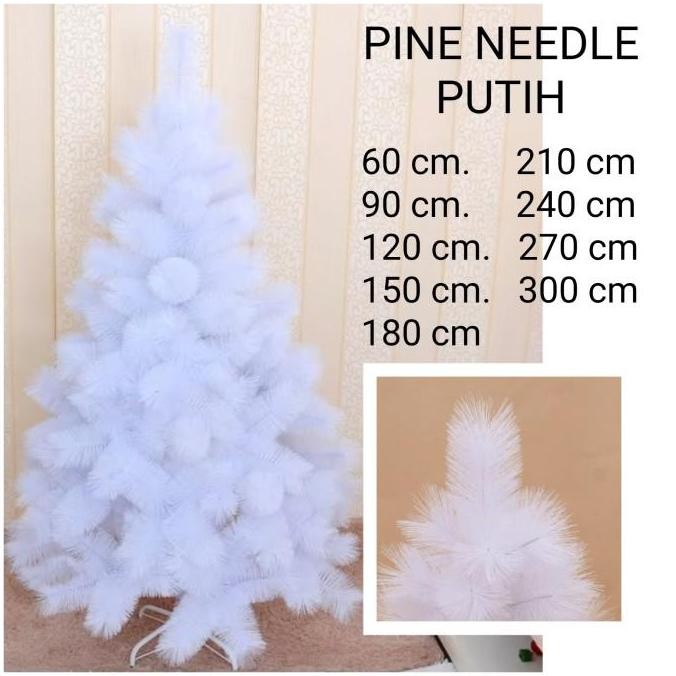 Premium [ 210cm 240cm 270cm 300cm ] Pohon Pine Needle Jumbo Putih Salju Christmas Tree Pohon Natal 3