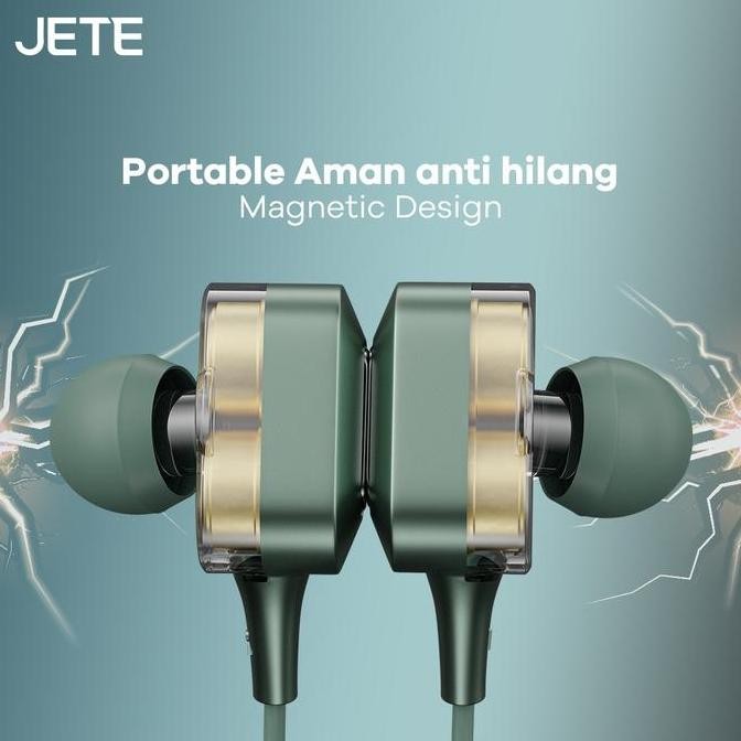 Earphone Bluetooth Wireless Headset Sport Clear Bass Stereo Jete-10