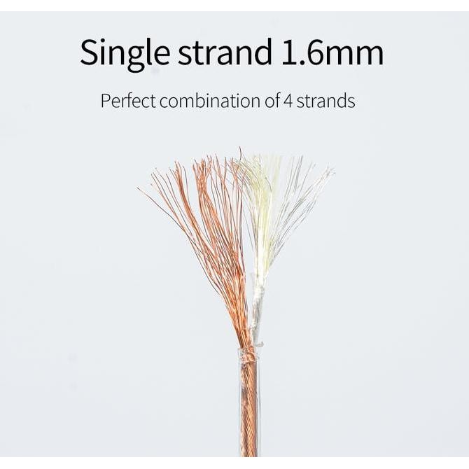 Xinhs Single Crystal Copper Earphone Iem Upgrade Cable Kabel