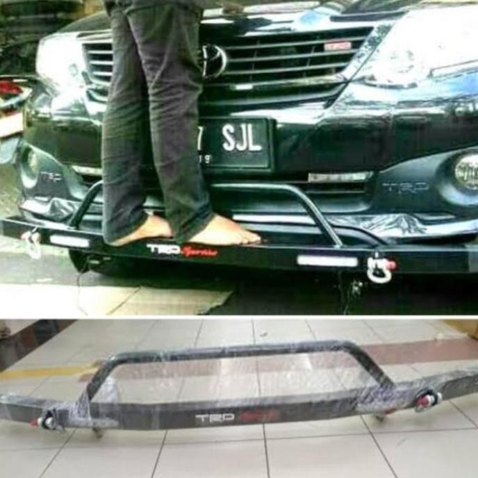 Tanduk depan bumper Mobil FORTUNER TRD VNT FULL BESI DRL