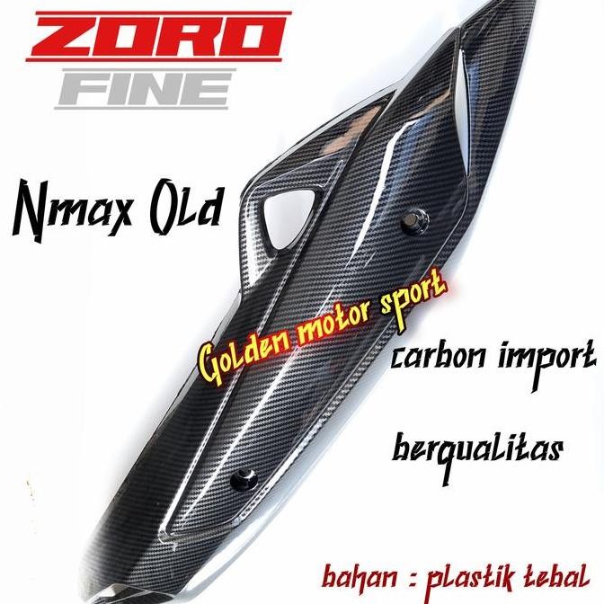 Cover Kenalpot Nmax Old Carbon Black Tutup Kenalpot Nmax Lama Karbon