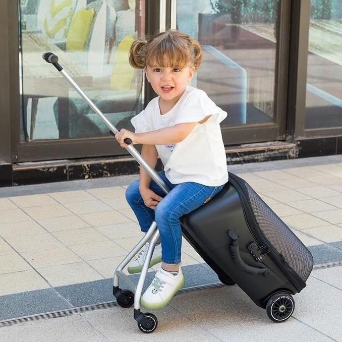 Koper Stroller Anak Koper Q-Box Lazy Luggage 2 In 1 Koper Duduk Anak Qbox Q-Box
