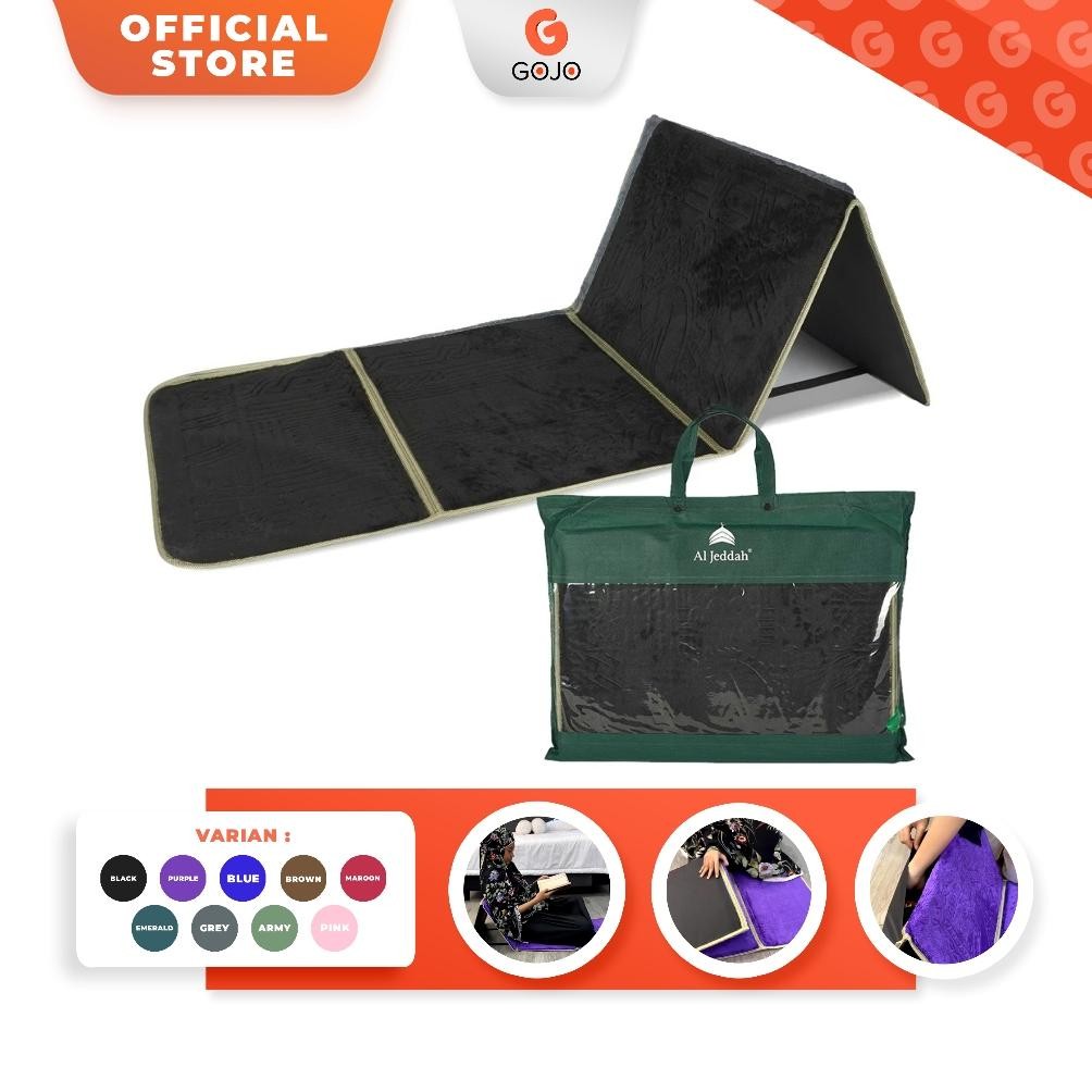 Sajadah Sandar AL JEDDAH Multifungsi Bahan Tebal Sajadah Lipat Sajadah Duduk