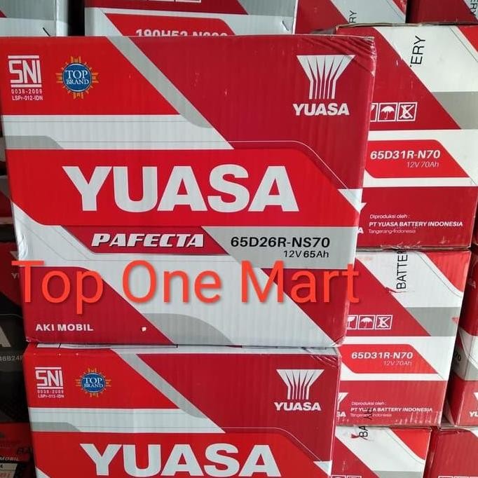 AKI MOBIL YUASA NS70 NS70-PF PAFECTA AKI BASAH YUASA 65D26R NS 70 PF